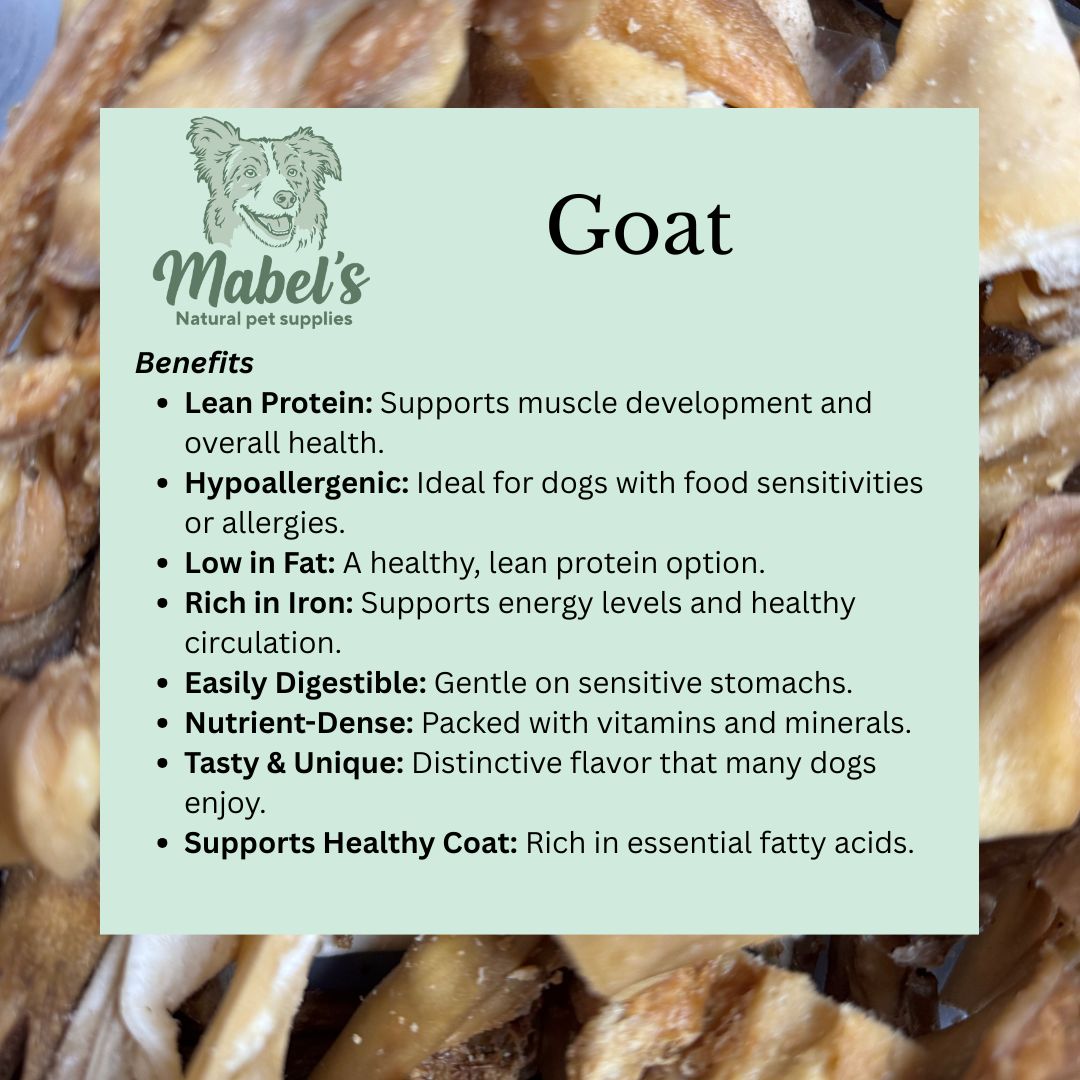 Goat feet, natural dog chew