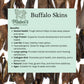 Bulk Bag Of Buffalo skins 1kg or 500g, long lasting natural dog treats