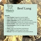 Beef Lung, Bulk Bag Natural Dog Treat, 500g or 1kg bag