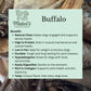 Large buffalo ears (no hair) single or 10 pack, natural dog treat