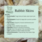Rabbit skins 1kg bulk bag, natural dog treat