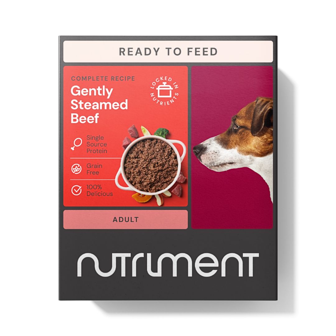 Gently Steamed Complete Recipe Dog Food, Beef, Chicken, Duck or Lamb (395g)