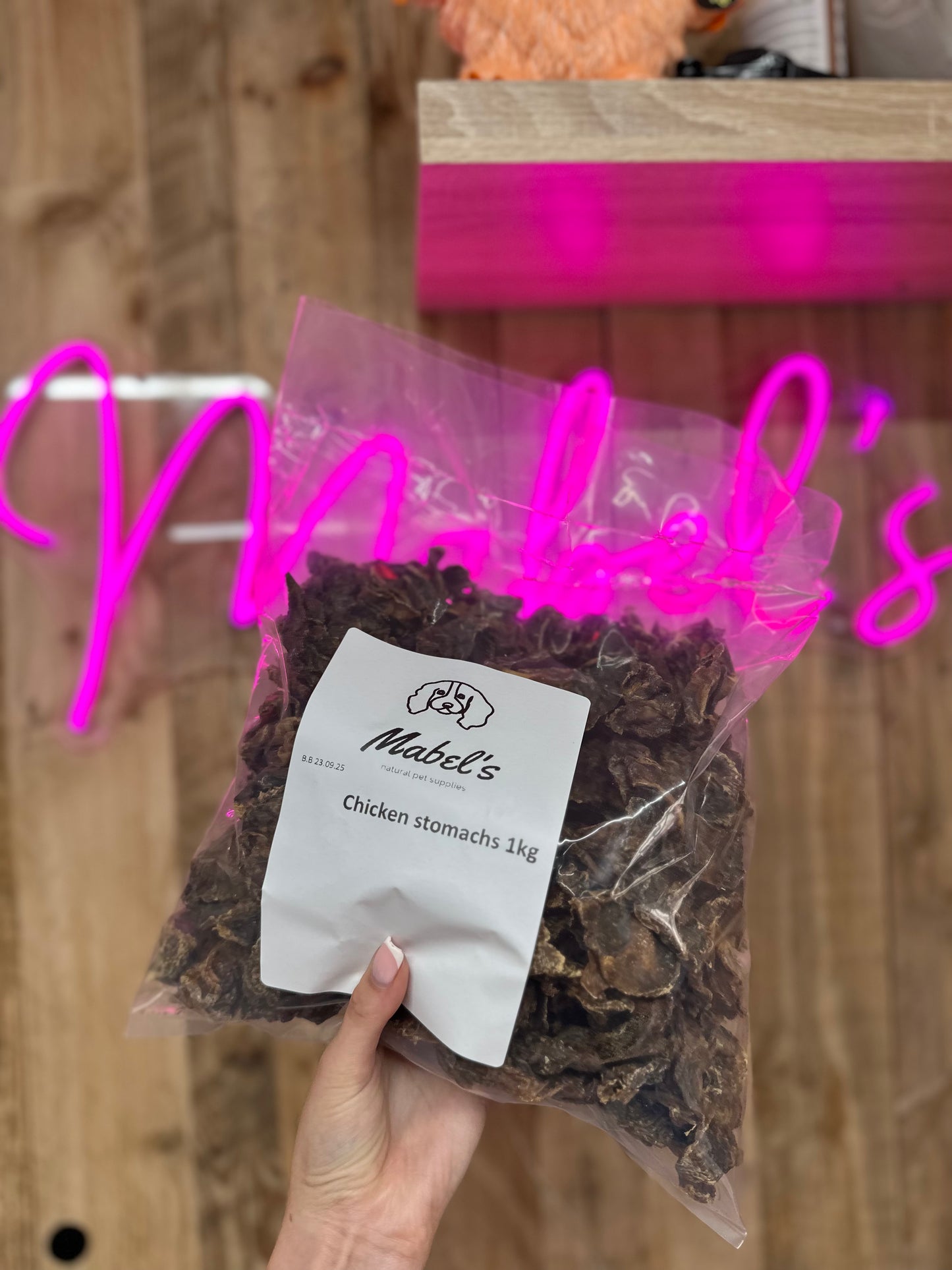 Chicken stomachs, 1kg or 500g bulk bag, natural dog treat
