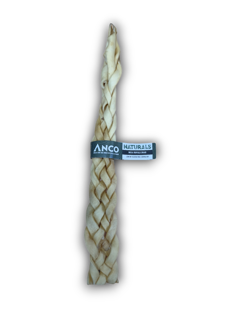 Giant Buffalo Braid, long lasting dog treat