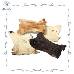 Long-lasting Hairy Beef Bark dog treat from Mabel's Natural Pet Supplies, featuring a textured beef chew for dogs.